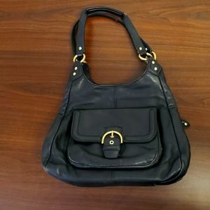 Black Leather Coach Purse / Handbag